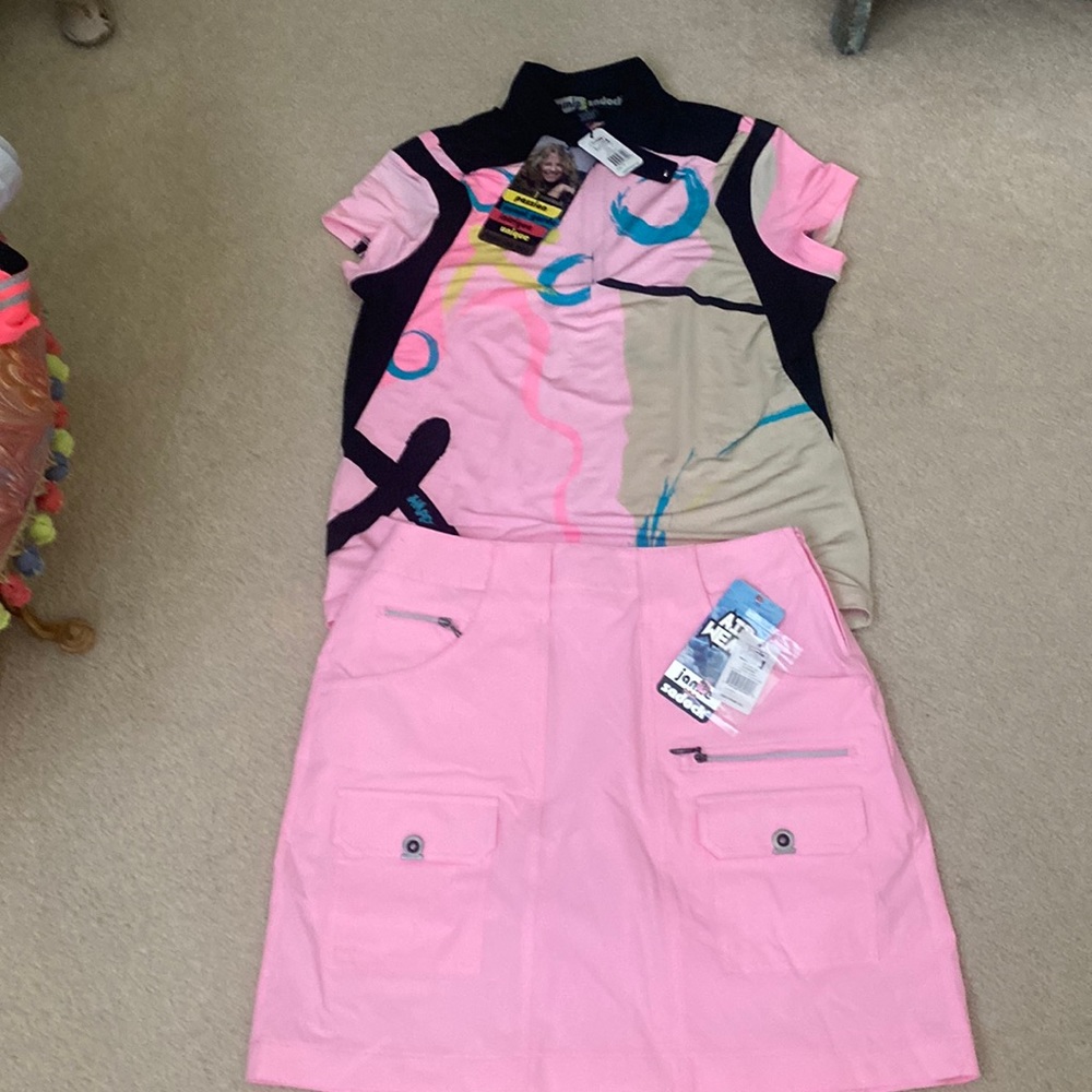 Jamie Sadock golf or tennis outfit. Skirt size 4. Shirt small. New w tags.